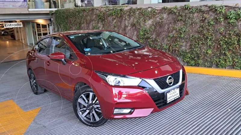 Foto Nissan Versa Advance usado (2020) color Rojo financiado en mensualidades(enganche $94,050 mensualidades desde $3,957)