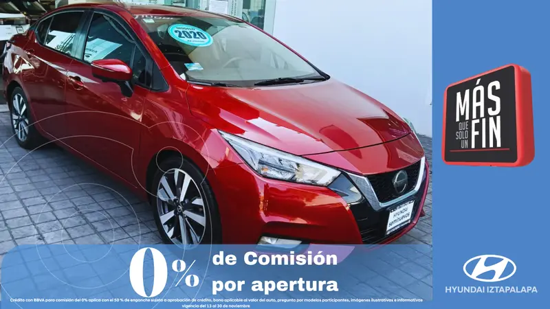 Foto Nissan Versa Platinum Aut usado (2020) color Rojo financiado en mensualidades(enganche $95,262 mensualidades desde $4,008)