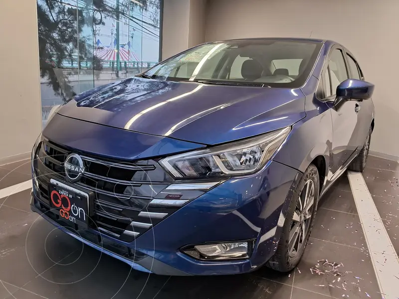 Foto Nissan Versa Advance usado (2023) color Azul financiado en mensualidades(enganche $83,112 mensualidades desde $6,356)