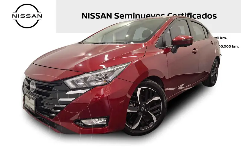 Foto Nissan Versa Exclusive Aut usado (2024) color Rojo precio $390,000