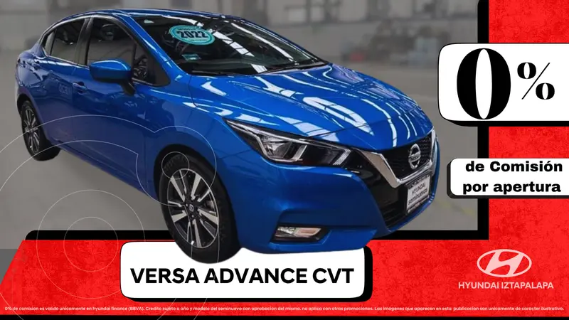 Foto Nissan Versa Advance usado (2022) color Azul precio $279,000
