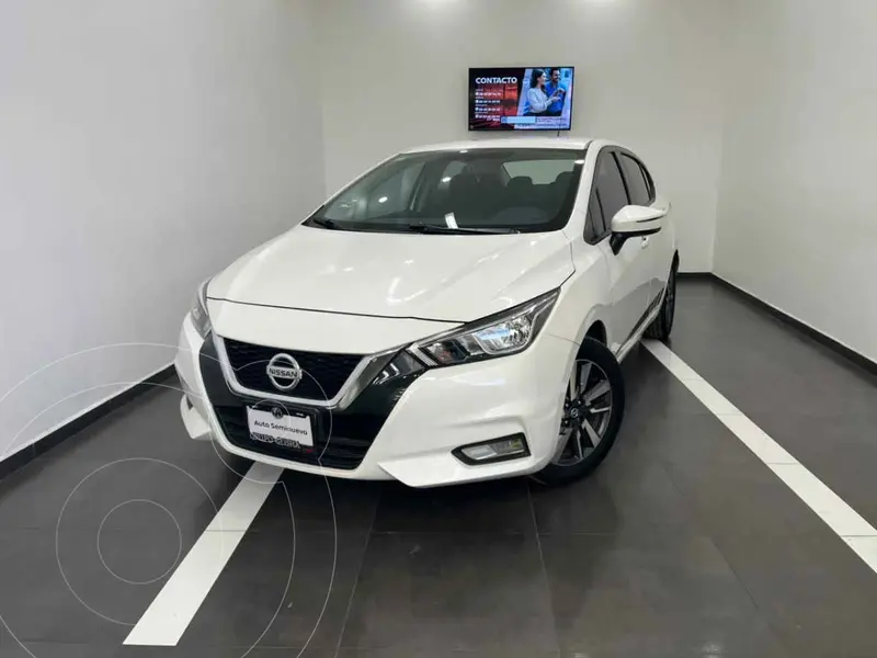 Foto Nissan Versa Advance usado (2020) color Blanco financiado en mensualidades(enganche $50,600 mensualidades desde $4,992)
