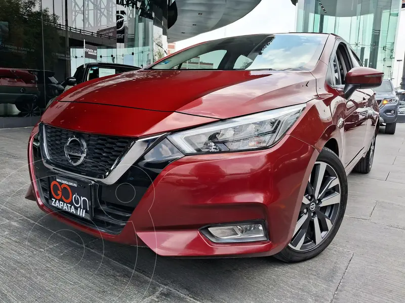 Foto Nissan Versa Exclusive NAVI Aut usado (2020) color Rojo financiado en mensualidades(enganche $78,750 mensualidades desde $4,568)