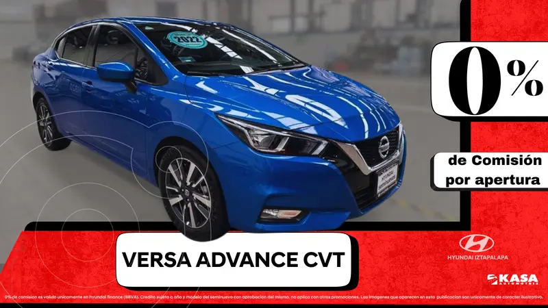 Foto Nissan Versa Advance usado (2022) color Azul precio $282,900