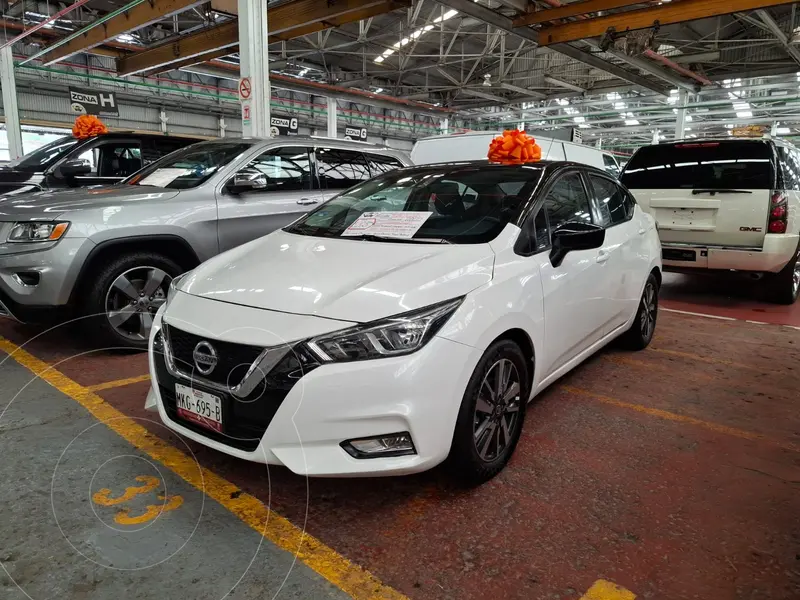Foto Nissan Versa Advance usado (2022) color Blanco Perla financiado en mensualidades(enganche $67,200 mensualidades desde $6,050)