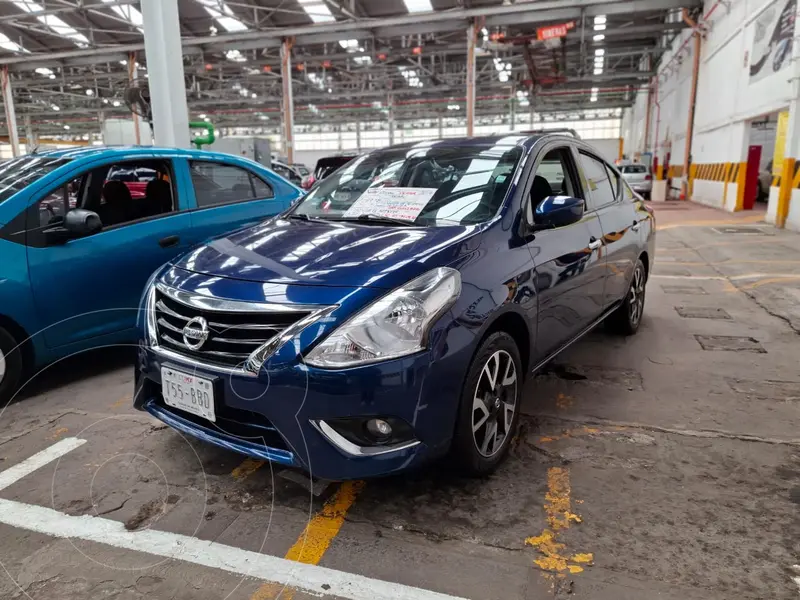 Foto Nissan Versa Advance Aut usado (2019) color Azul financiado en mensualidades(enganche $69,500 mensualidades desde $4,250)