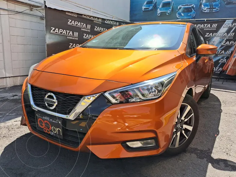 Foto Nissan Versa Advance usado (2021) color Naranja financiado en mensualidades(enganche $73,030 mensualidades desde $5,585)