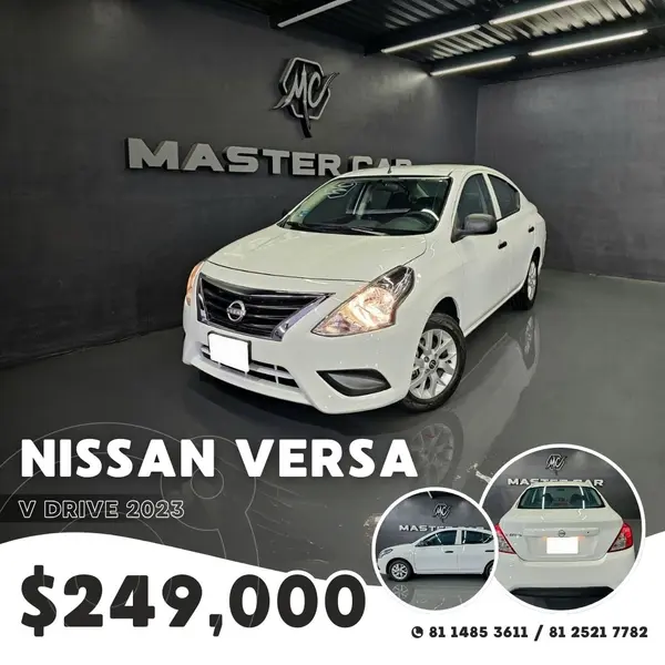 Foto Nissan Versa Exclusive Aut usado (2023) color Blanco precio $249,000
