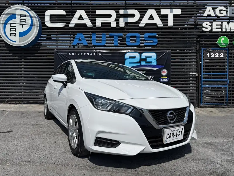 Foto Nissan Versa Sense Aut usado (2021) color Blanco financiado en mensualidades(enganche $54,780 mensualidades desde $5,709)
