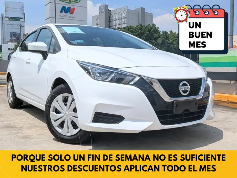 Foto Nissan Versa Sense usado (2021) color Blanco financiado en mensualidades(enganche $87,696 mensualidades desde $3,767)
