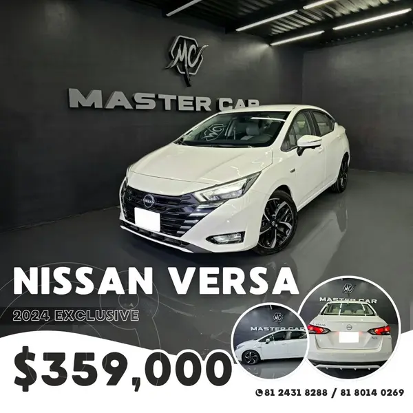 Foto Nissan Versa Exclusive Aut usado (2024) color Blanco precio $359,000