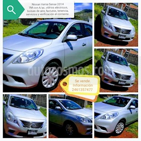 Foto venta Auto usado Nissan Versa Sense (2014) color Plata precio $100,700