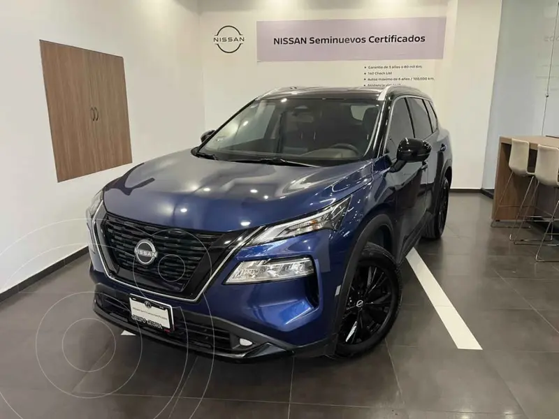 Foto Nissan X-Trail Exclusive 2 Filas usado (2025) color Azul financiado en mensualidades(enganche $123,200 mensualidades desde $12,154)