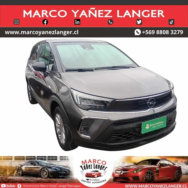Foto Opel Crossland  1.2L Edition usado (2022) color Gris precio $10.990.000