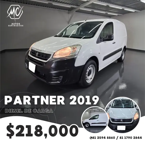 Foto Peugeot Partner HDi Maxi usado (2019) color Blanco precio $218,000