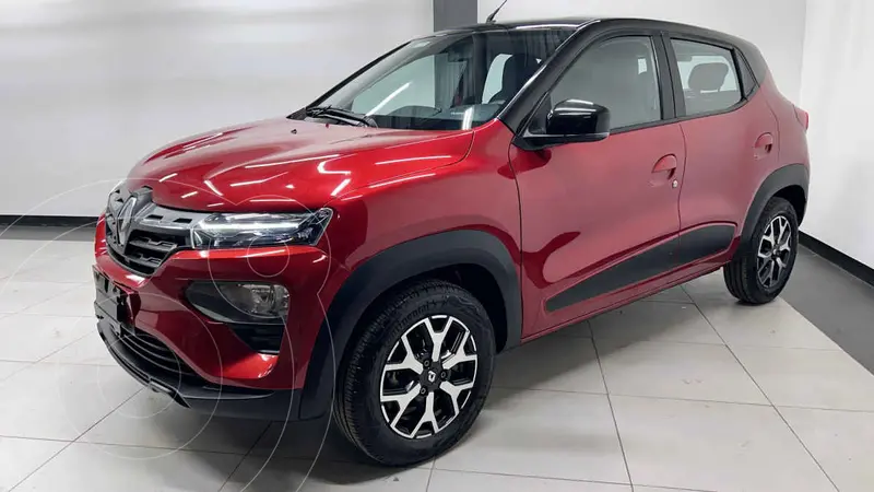Foto Renault Kwid Bitono usado (2025) color Rojo financiado en mensualidades(enganche $52,800 mensualidades desde $5,209)