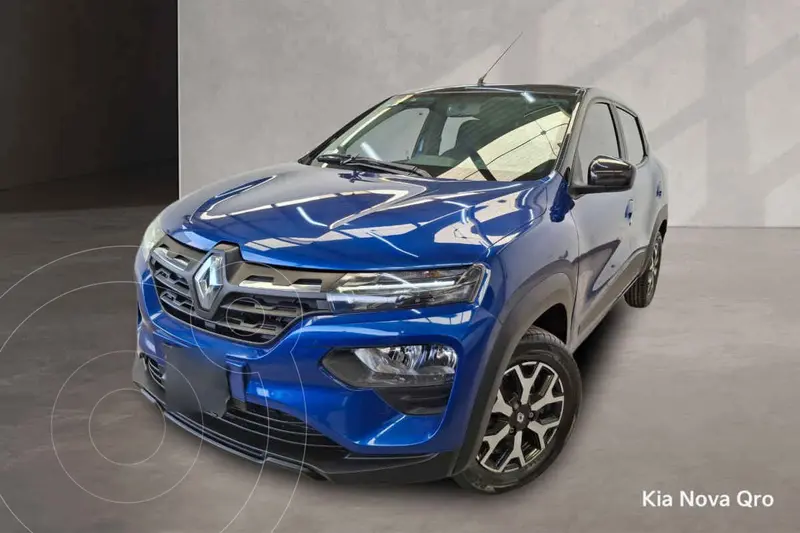 Foto Renault Kwid Bitono usado (2024) color Azul financiado en mensualidades(enganche $61,858 mensualidades desde $5,310)