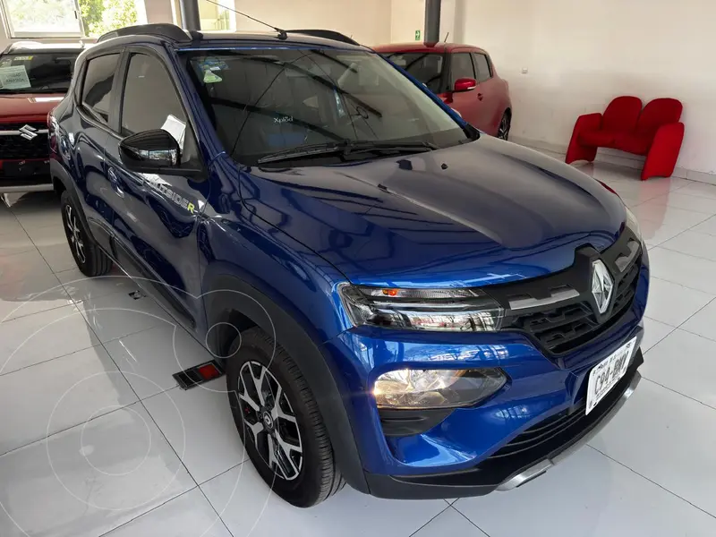 Foto Renault Kwid Outsider usado (2023) color Azul financiado en mensualidades(enganche $45,000)