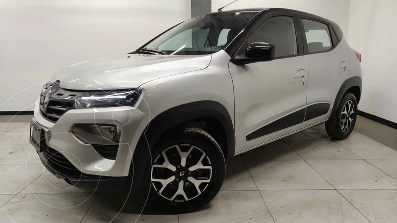 Foto Renault Kwid Bitono usado (2024) color Gris financiado en mensualidades(enganche $51,700 mensualidades desde $5,100)