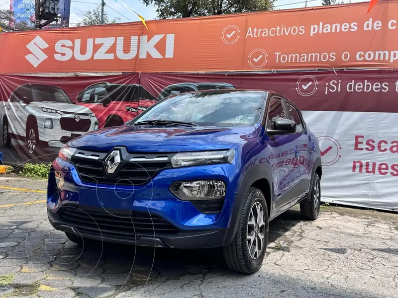 Renault Kwid Bitono usado (2024) color Azul precio $223,000