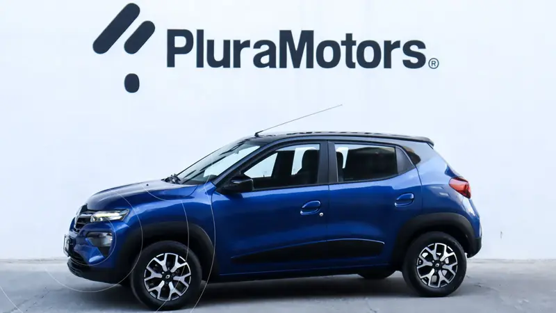 Foto Renault Kwid Bitono usado (2024) color Azul financiado en mensualidades(enganche $48,180 mensualidades desde $4,105)