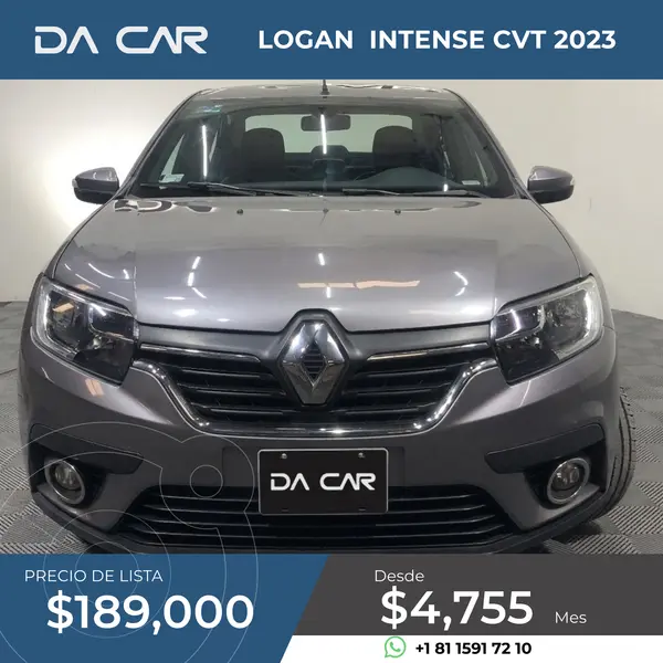 Foto Renault Logan Intens usado (2023) color Gris precio $189,000