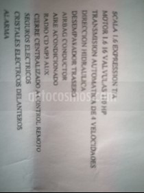 foto Renault Scala Expression Aut usado (2011) color Blanco precio $78,000