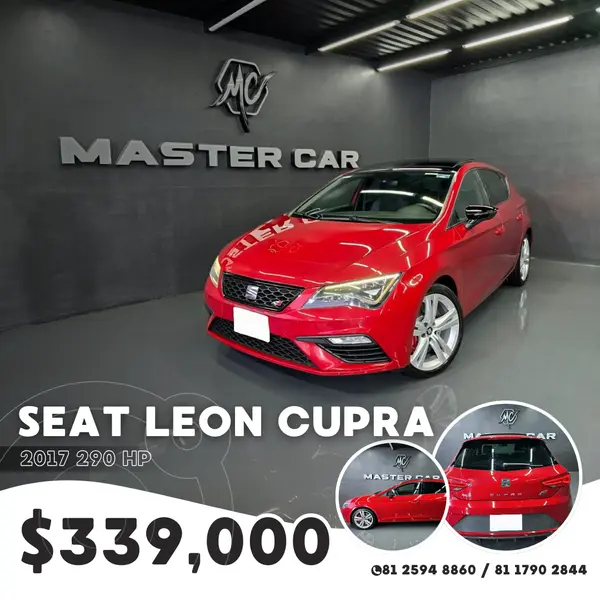 Foto SEAT Leon Super Copa 2.0L TSI usado (2017) color Rojo precio $339,000