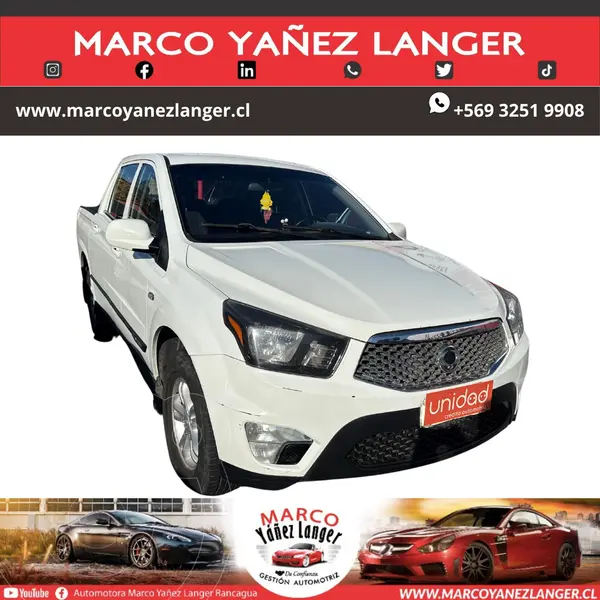 Foto SsangYong Actyon Sports 2.0L 4x2 usado (2015) color Blanco precio $8.790.000