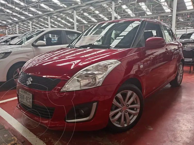 Foto Suzuki Swift GLS Aut usado (2015) color Rojo Rock financiado en mensualidades(enganche $42,000 mensualidades desde $4,500)