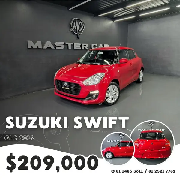 Foto Suzuki Swift GLS usado (2019) color Rojo precio $209,000
