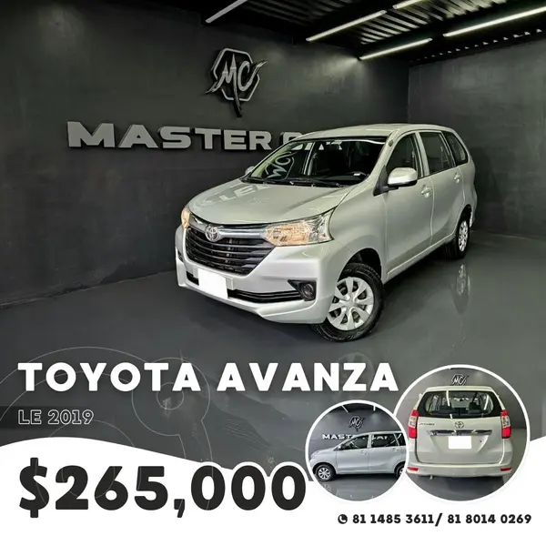 Foto Toyota Avanza LE Aut usado (2019) color plateado precio $265,000