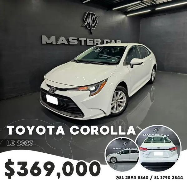 Foto Toyota Corolla LE Aut usado (2023) color Blanco precio $369,000