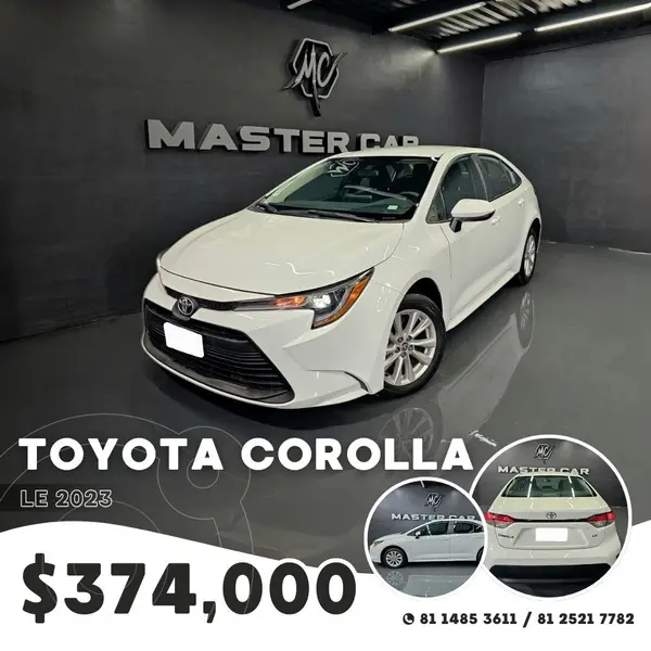 Foto Toyota Corolla LE Aut usado (2023) color Blanco precio $369,000