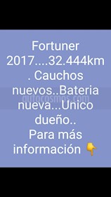 Toyota Fortuner 4.0L Aut 4x4 usado (2017) color Blanco precio BoF43.000
