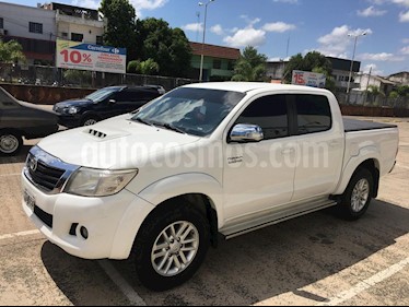 Toyota Hilux 3.0 4x2 SRV TDi DC Cuero usado (2014) color Blanco precio $1.600.000