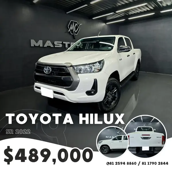 Foto Toyota Hilux Cabina Doble SR usado (2022) color Blanco precio $468,000