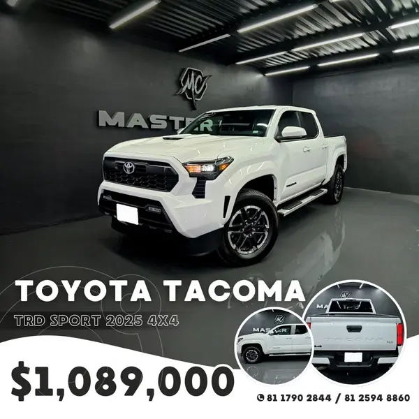 Foto Toyota Tacoma TRD Sport 4x4 usado (2025) color Blanco precio $1,089,000