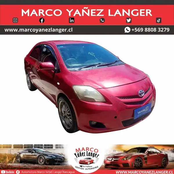 Foto Toyota Yaris 1.5 GLi Ac usado (2007) color Rojo precio $3.850.000
