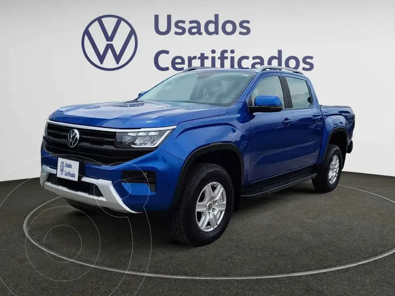 Foto Volkswagen Amarok Life Diesel usado (2025) color Azul financiado en mensualidades(enganche $201,922 mensualidades desde $15,447)