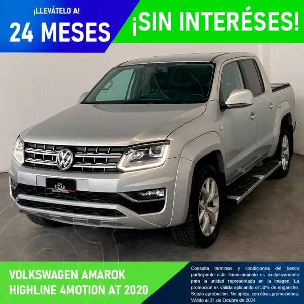 Foto Volkswagen Amarok Highline Aut 4Motion 2.0L usado (2020) color plateado precio $659,000