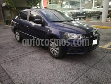 Volkswagen Gol 4P TRENDLINE TM5 A/AC. R-14 usado (2017) color Azul Marino precio $149,000