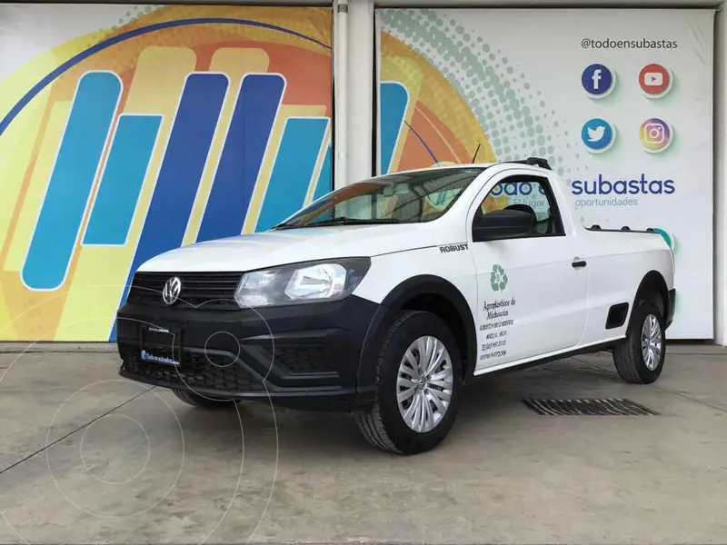Foto Volkswagen Saveiro Robust (Cabina Sencilla) A/A usado (2019) color Blanco precio $164,000