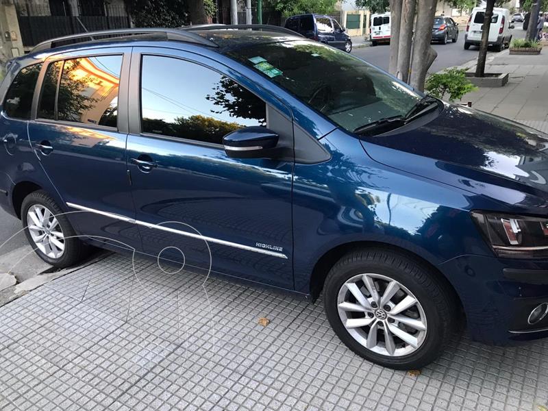 Volkswagen Suran 1.6 Highline Cuero usado (2015) color Azul Starlight precio $1.080.000