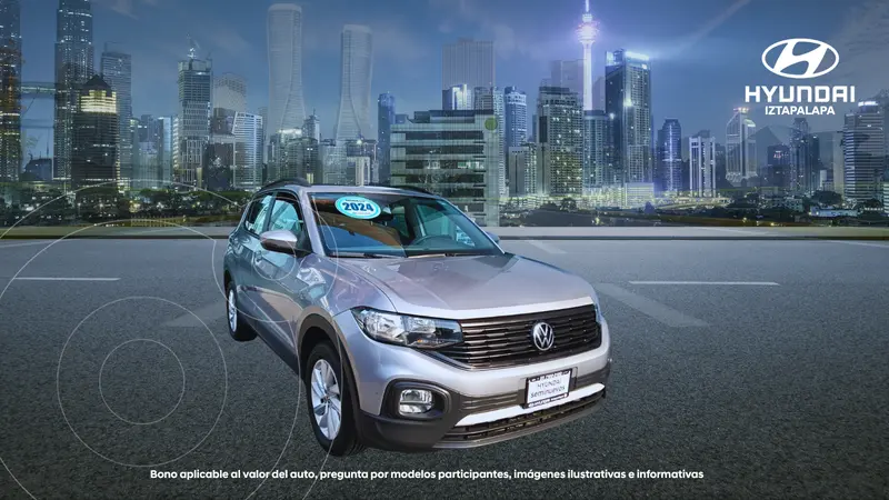 Foto Volkswagen T-Cross Trendline usado (2024) color Blanco precio $315,000