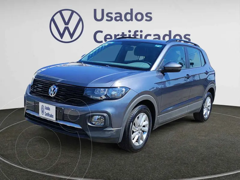 Foto Volkswagen T-Cross Trendline Aut usado (2021) color Gris financiado en mensualidades(enganche $68,370 mensualidades desde $5,230)