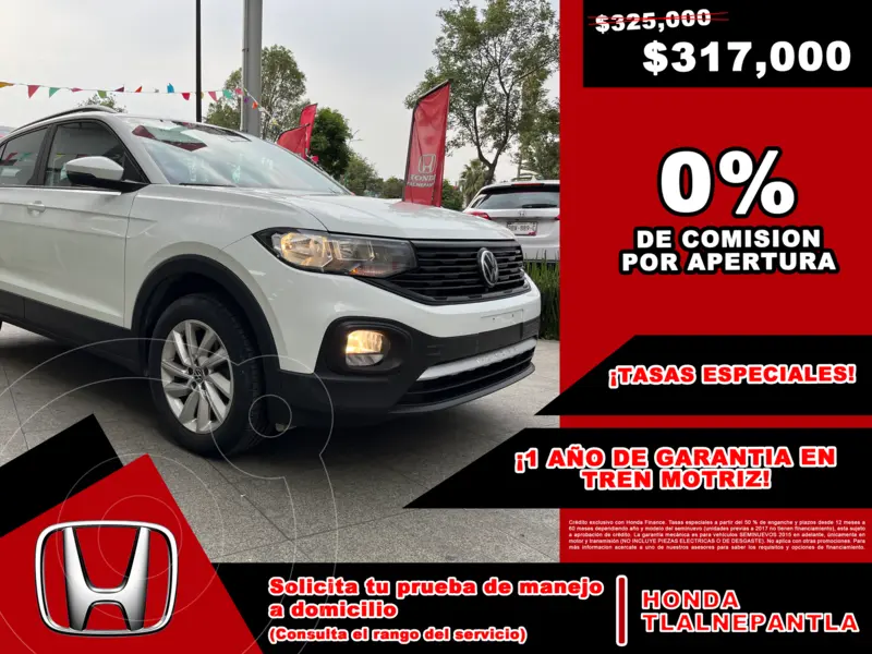 Foto Volkswagen T-Cross Trendline usado (2023) color Blanco precio $317,000