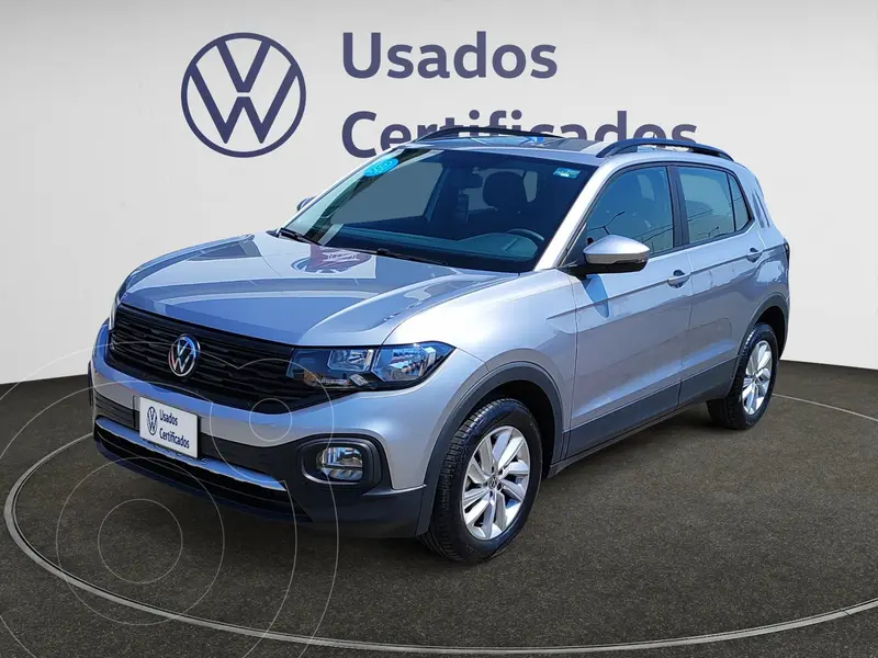 Foto Volkswagen T-Cross Trendline usado (2024) color plateado financiado en mensualidades(enganche $98,345 mensualidades desde $7,080)