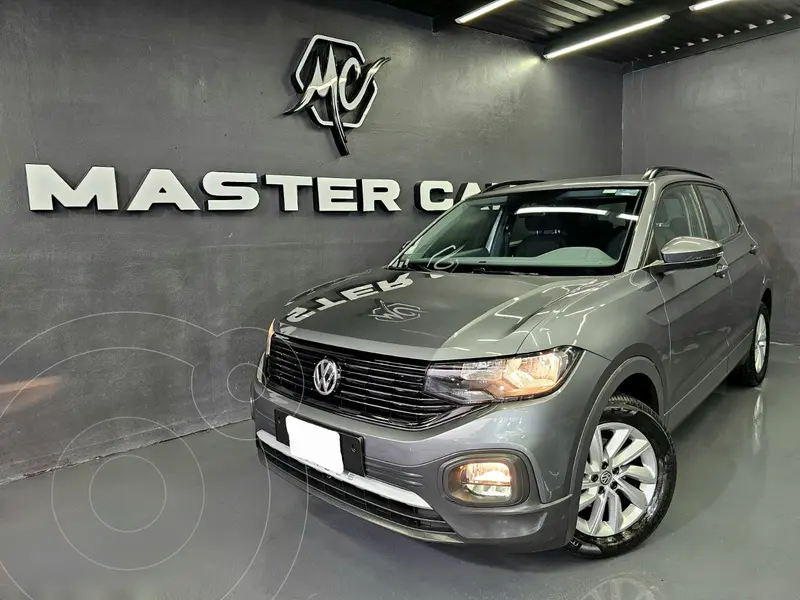 Foto Volkswagen T-Cross Trendline Aut usado (2021) color Gris Oscuro precio $299,000