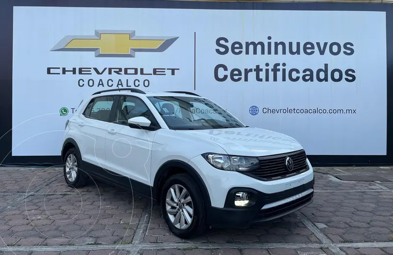 Foto Volkswagen T-Cross Trendline usado (2023) color Blanco financiado en mensualidades(enganche $95,337 mensualidades desde $6,352)